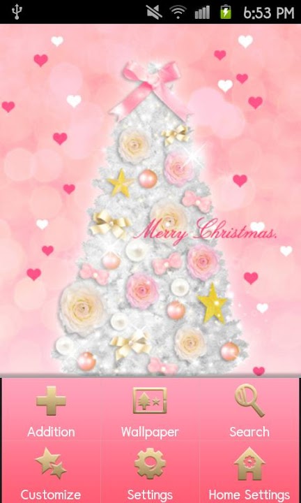Pinky Christmas Themeのスクリーンショット_2