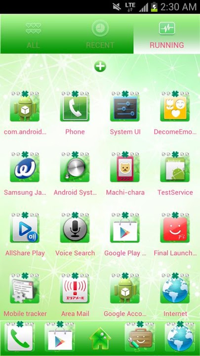 happy clover Themeのスクリーンショット_3