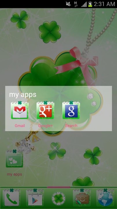 happy clover Themeのスクリーンショット_5