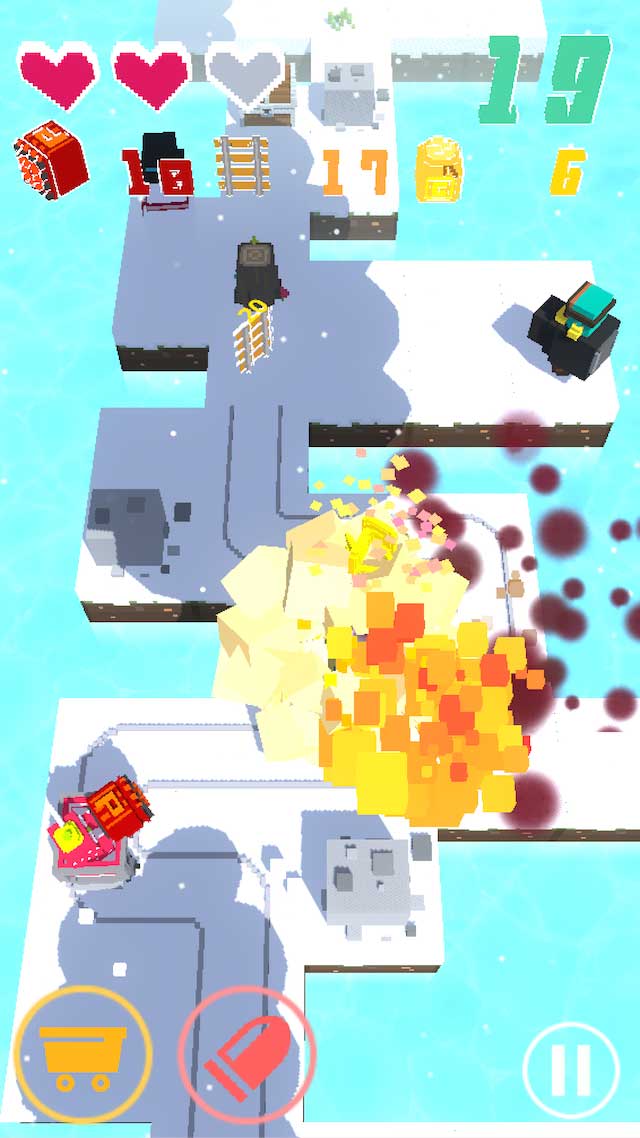 Trocco - レールを引いて、敵を倒して! - のスクリーンショット_3