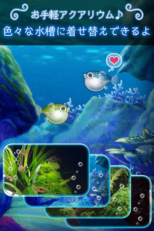 ぼくのフグさん水族館 【無料でかわいい育成ゲーム】のスクリーンショット_3