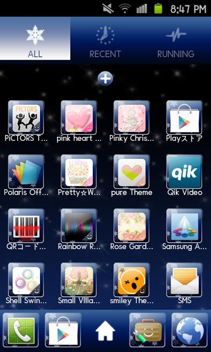 SNOW CRYSTAL Themeのスクリーンショット_3