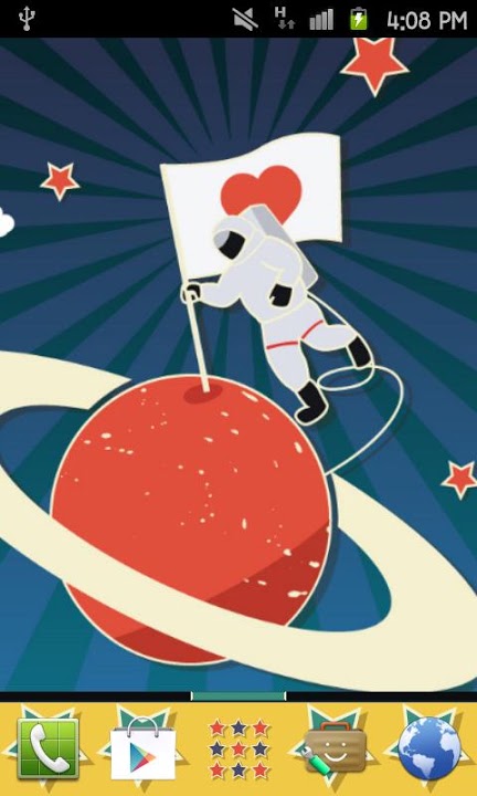 SPACE ROCKET Themeのスクリーンショット_1