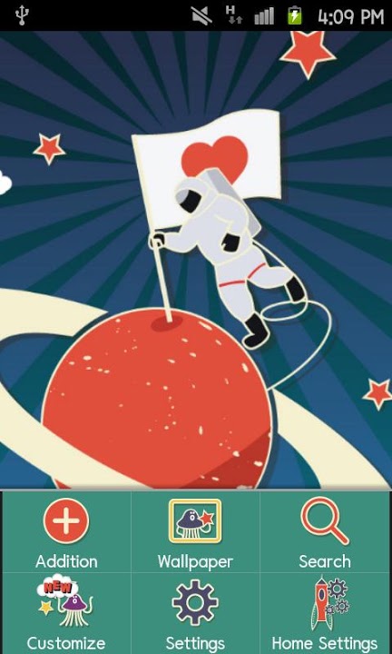 SPACE ROCKET Themeのスクリーンショット_2