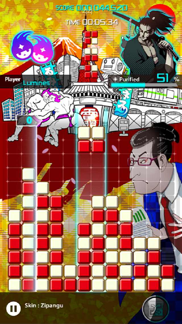 LUMINES パズル＆ミュージックのスクリーンショット_3