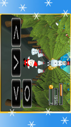 サンタクロースVS雪だるま - クリスマスのジャンプゲームのスクリーンショット_1