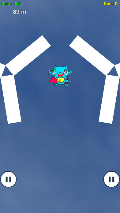 ねこっとび：指の限界に挑む無料のタップアクションゲームアプリのスクリーンショット_1