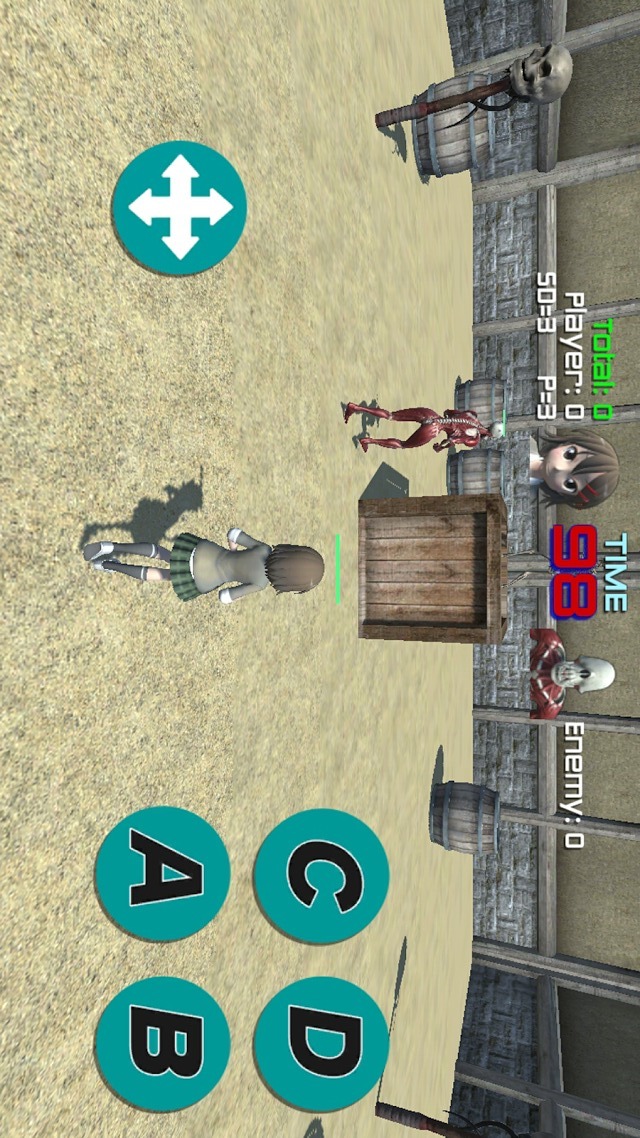 無料アクションゲーム　プロ生ちゃんFightのスクリーンショット_2