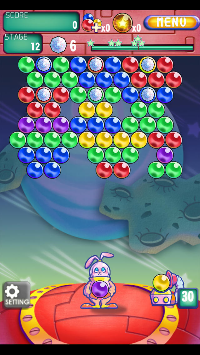 バブルバニー（バブルシューター）のスクリーンショット_3