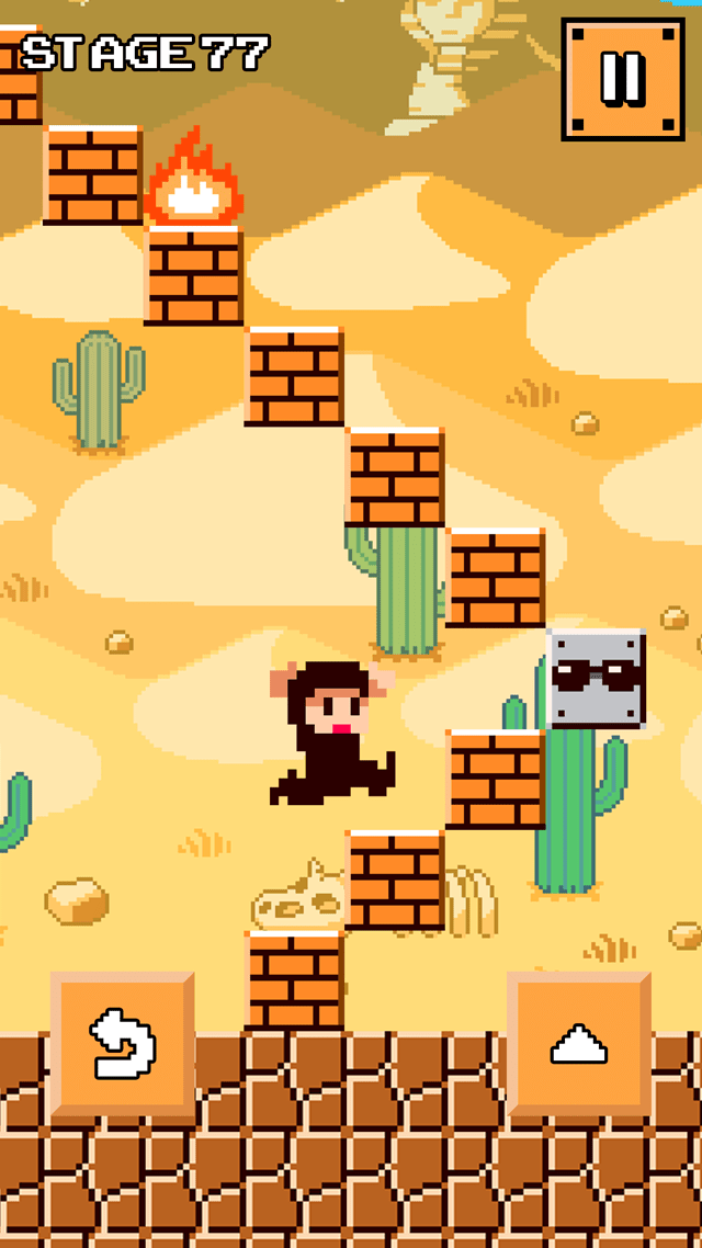 無料アクションゲーム！スーパー階段ダッシュのスクリーンショット_1