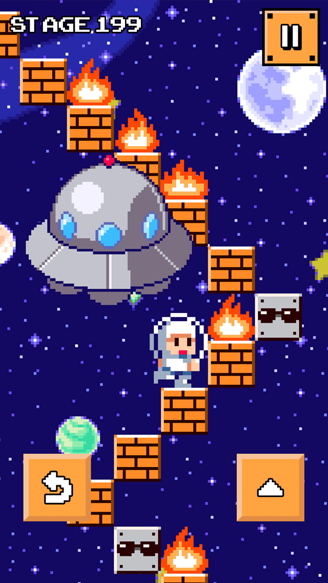 無料アクションゲーム「スーパー階段ダッシュ」のスクリーンショット_2