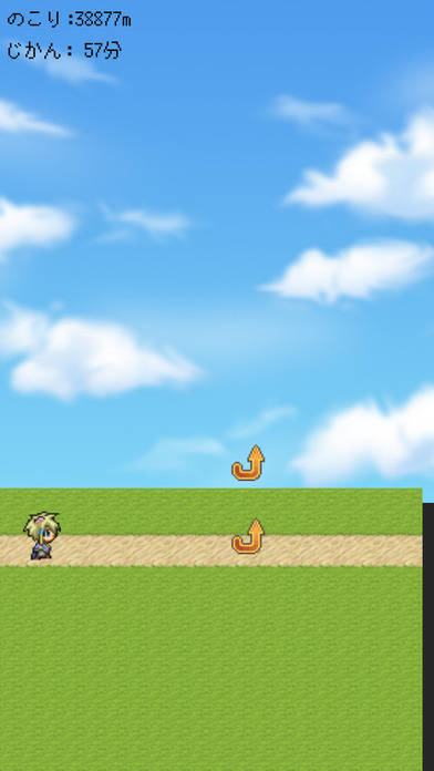 激走勇者 - シンプル・簡単なワンタップ無料アクション ゲームのスクリーンショット_1