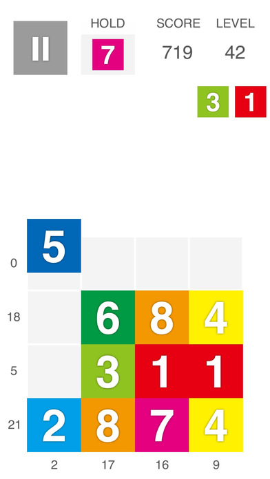 XTRIS - テントリス  [ 新感覚な計算パズルゲーム ]のスクリーンショット_2