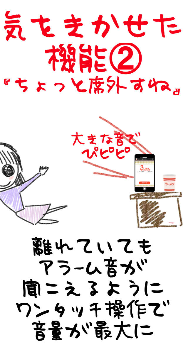 操作不要　カップ麺タイマー[３分版]のスクリーンショット_5