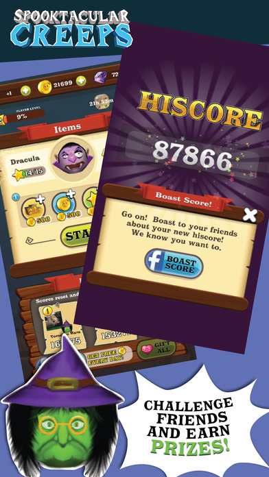 スプクタキュラークリープス◆無料マッチ３パズルゲームのスクリーンショット_4