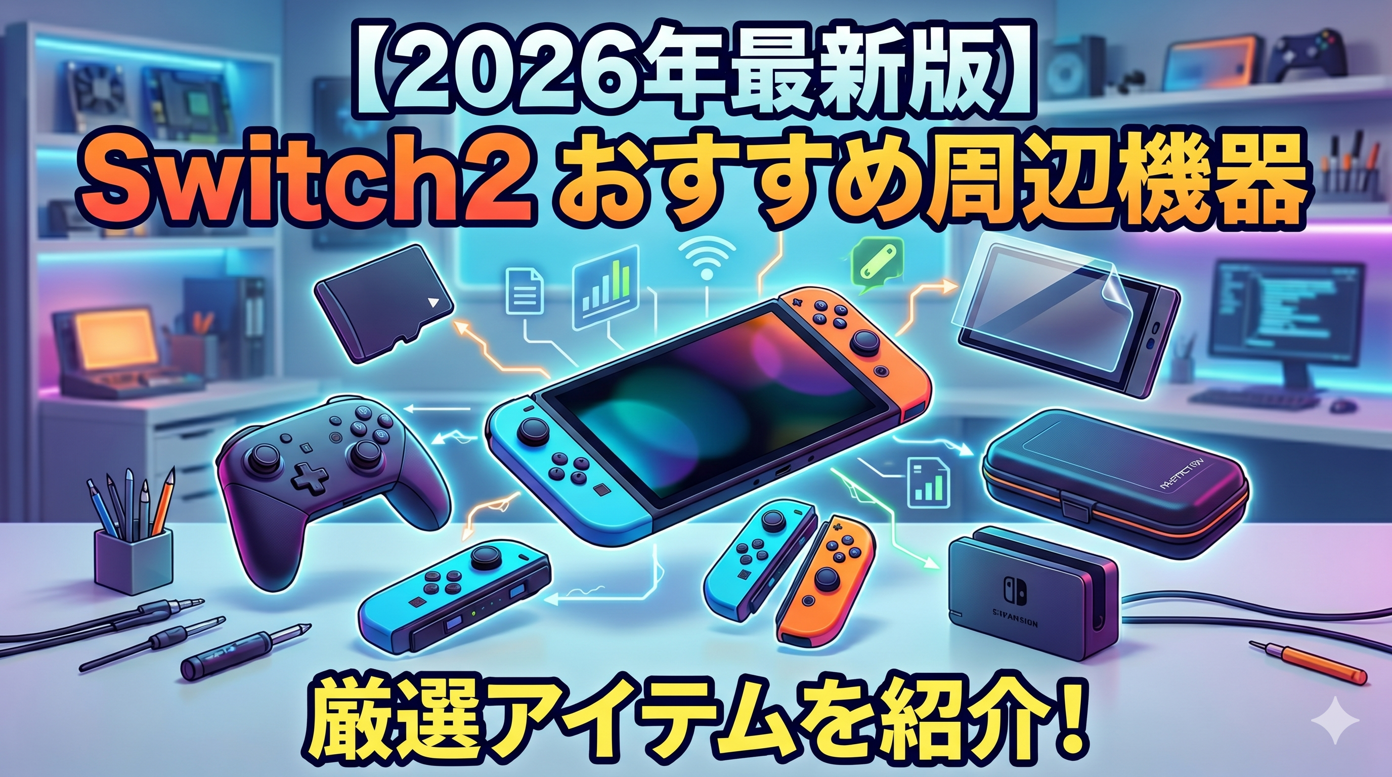 【2026年最新】Switch2おすすめ周辺機器・アクセサリー13選！絶対に必要な必須アイテムを厳選