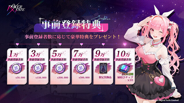 Poker Fate-カジュアルテキサスホールデムの特典情報