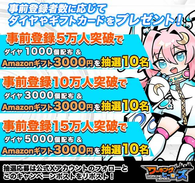 ワーキングヒーローズの特典情報