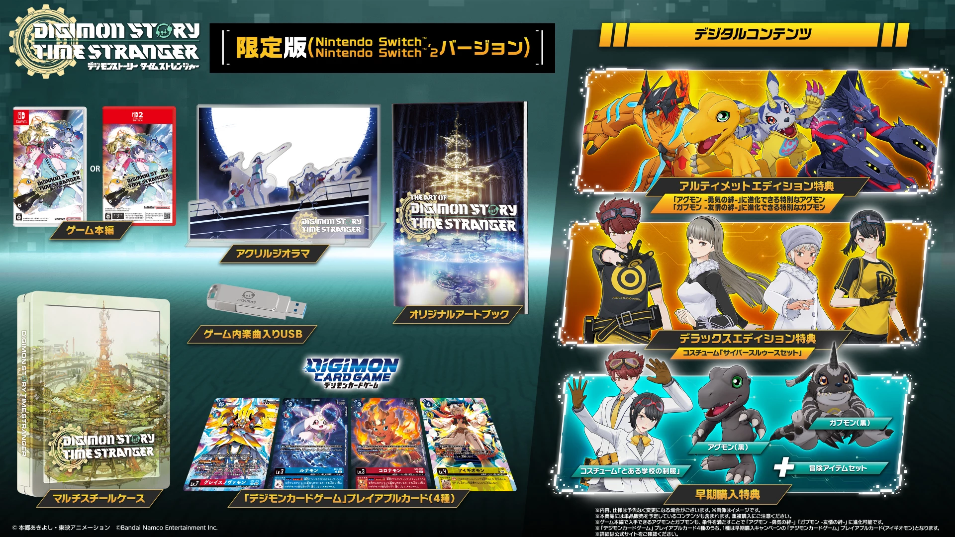 デジモンストーリー タイムストレンジャーの発売日や対応機種、予約