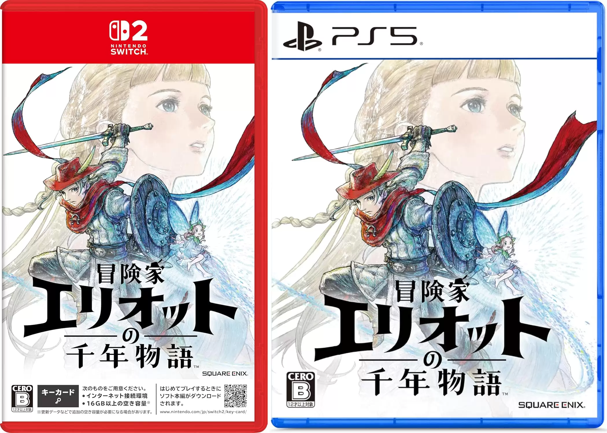 冒険家エリオットの千年物語　B2サイズのポスター 箱型ポップ　ダミージャケット 冒険家エリオットの千年物語の発売日や対応機種、店舗・予約特典情報
