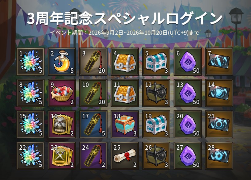 3周年